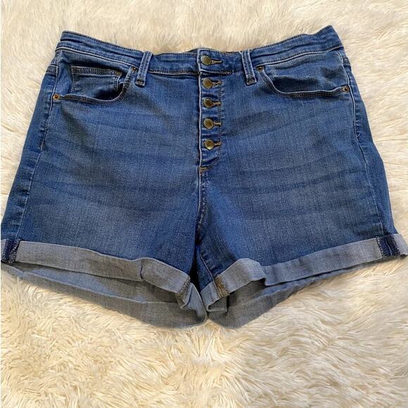 Universal Thread Button Fly Denim Shorts - Size 14 (EUC) - Picture 1 of 7